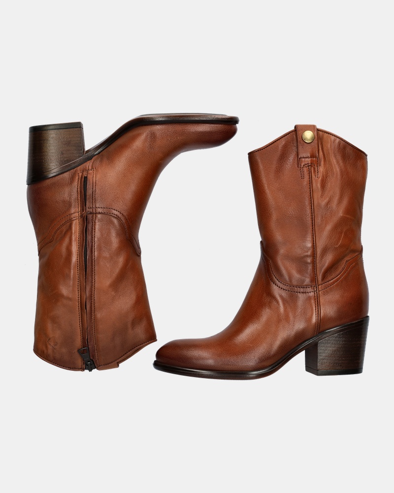 Nelson Cowboylaarzen  - cognac