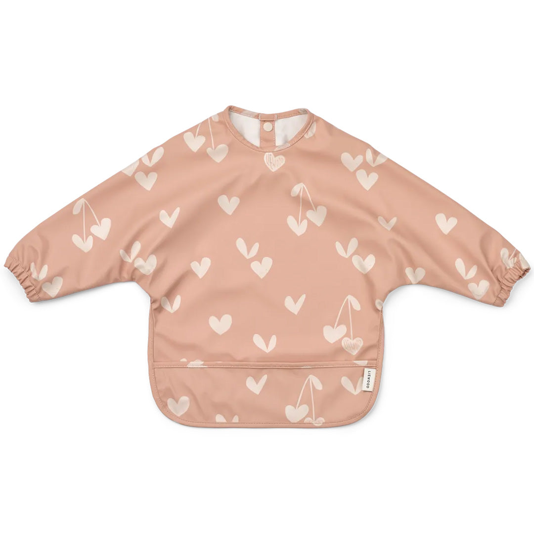 liewood mouwslab met voorvakje merle - sweethearts - pale tuscany