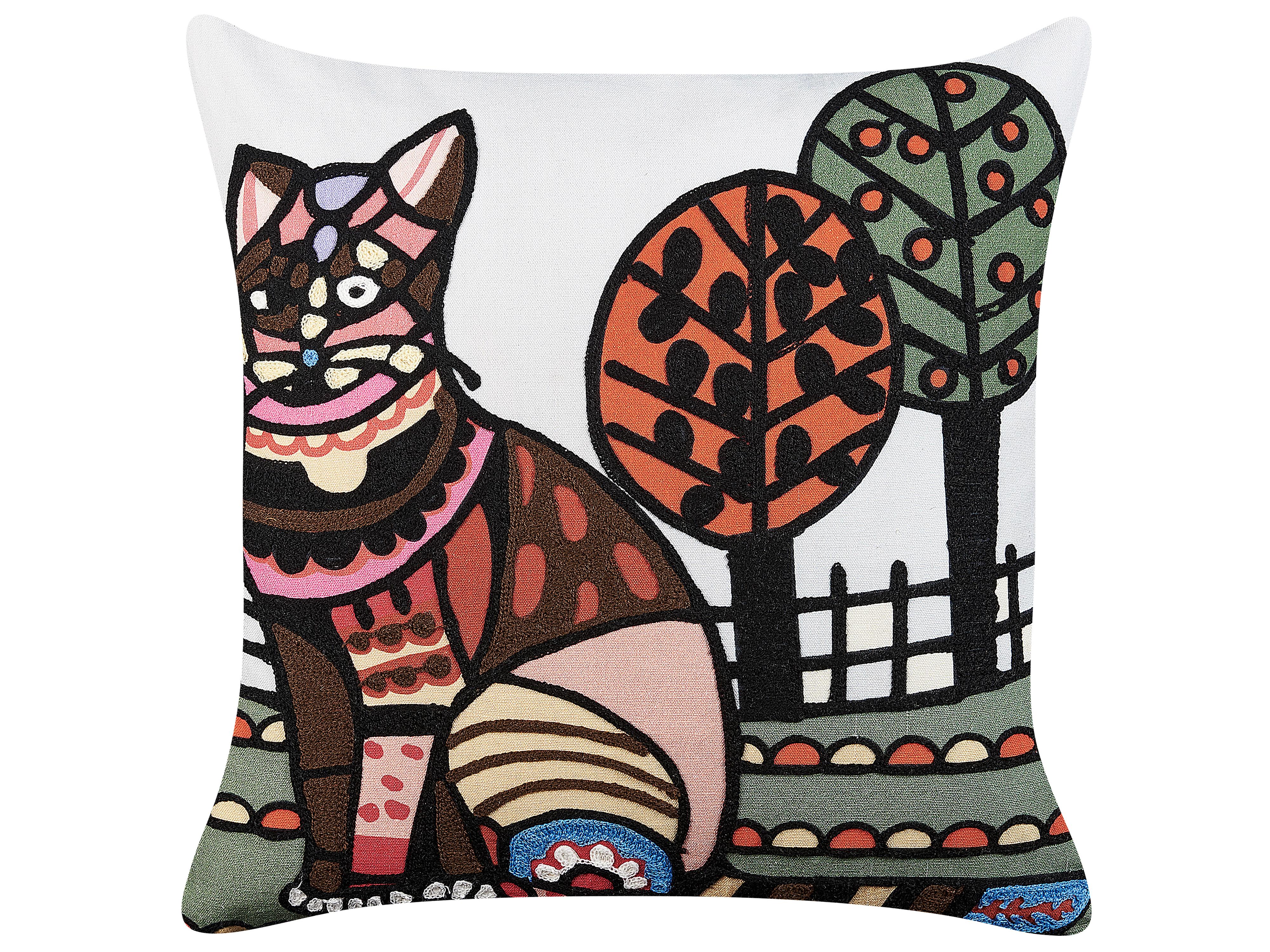 Set van 2 sierkussens MEHSANA Katoen 50 x 50 cm Meerkleurig dierenprint