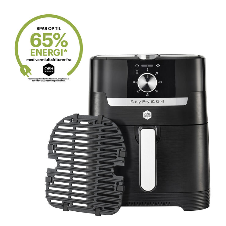 OBH Nordica Easy Fry & Grill Classic 2in1 Black Mechanical Sort