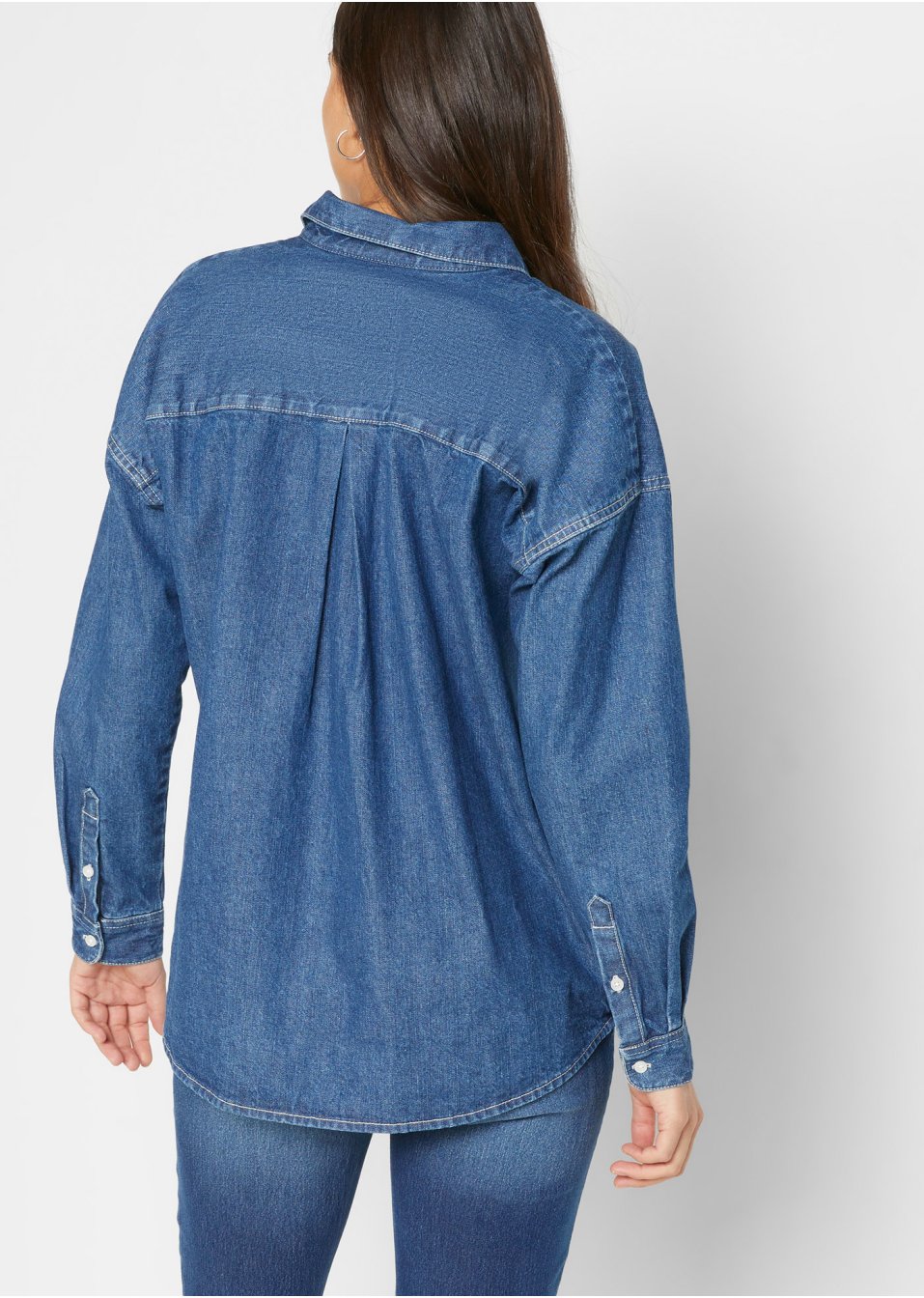 Chemisier en jean oversized