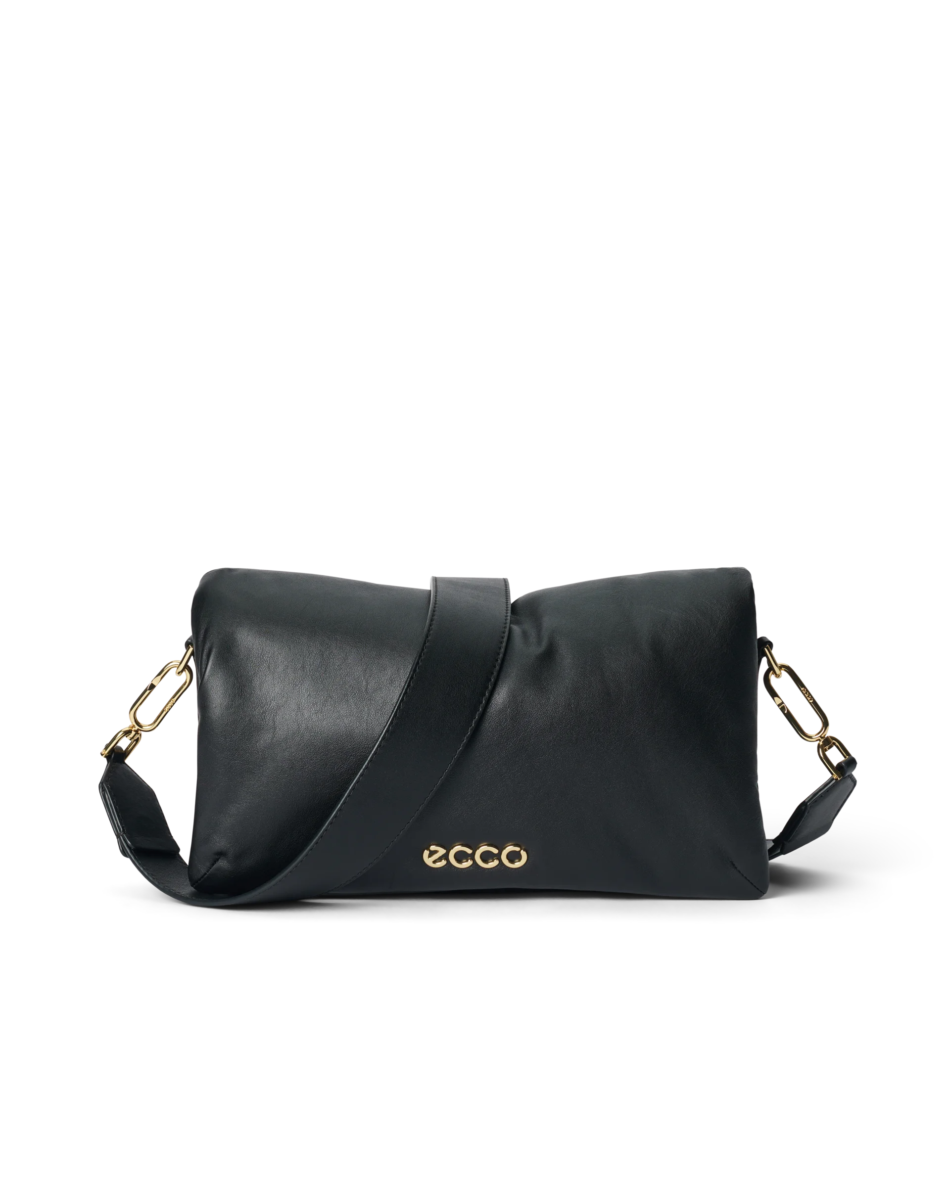 ECCO Pinch Bag Umhängetasche aus Leder Schwarz 18,5X29,5X12,5 cm