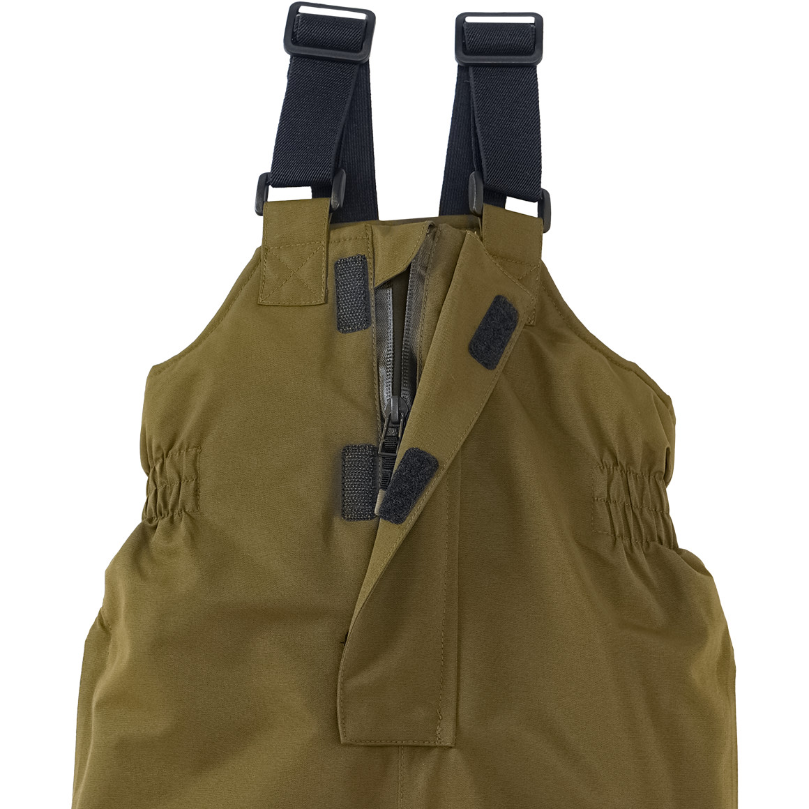 Famy Baby Schneehose mit Hosenträger oliv