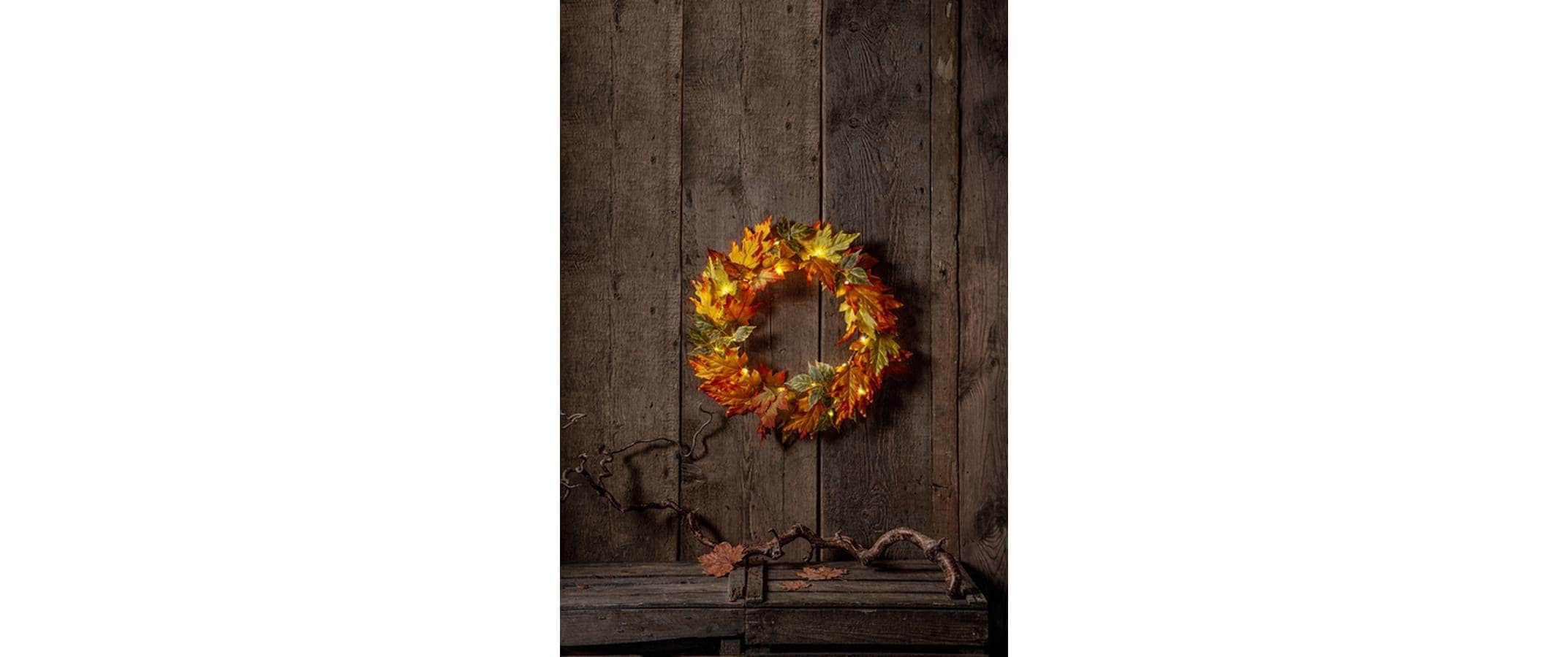 Parforce Traditional Hunting LED-Lichterkette »Herbstkranz, 30 LEDs, Ø 45 cm,« 30 Stk.-flammig