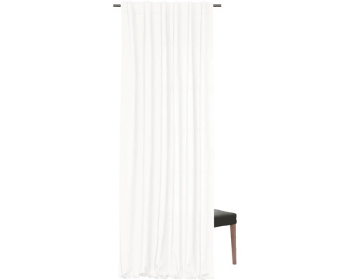 Gordijn met universele tape, canvas, wit, 140x280 cm