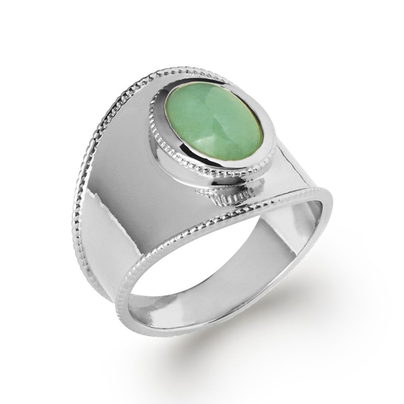 Bague Femme - Argent 925 - Aventurine