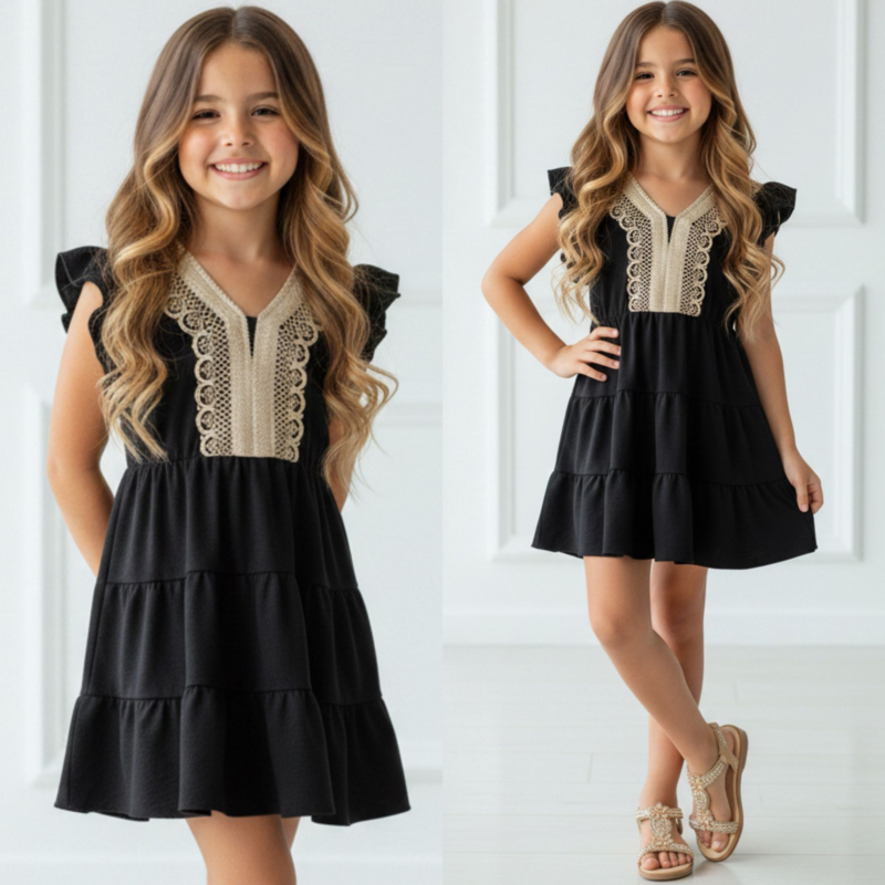 Moonlight dress - zwart