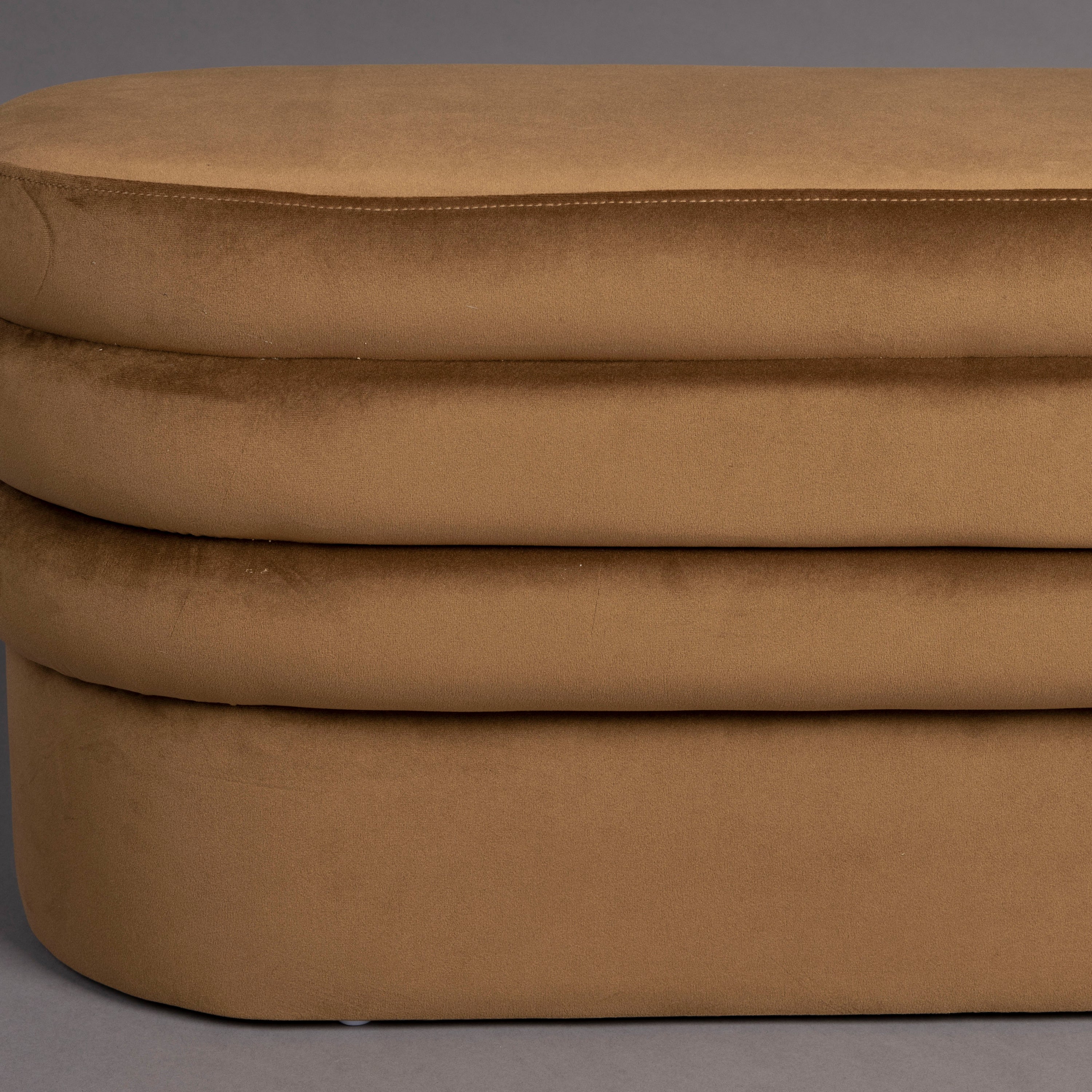 Dutchbone Aditi Bankje - B 93 cm - Cognac