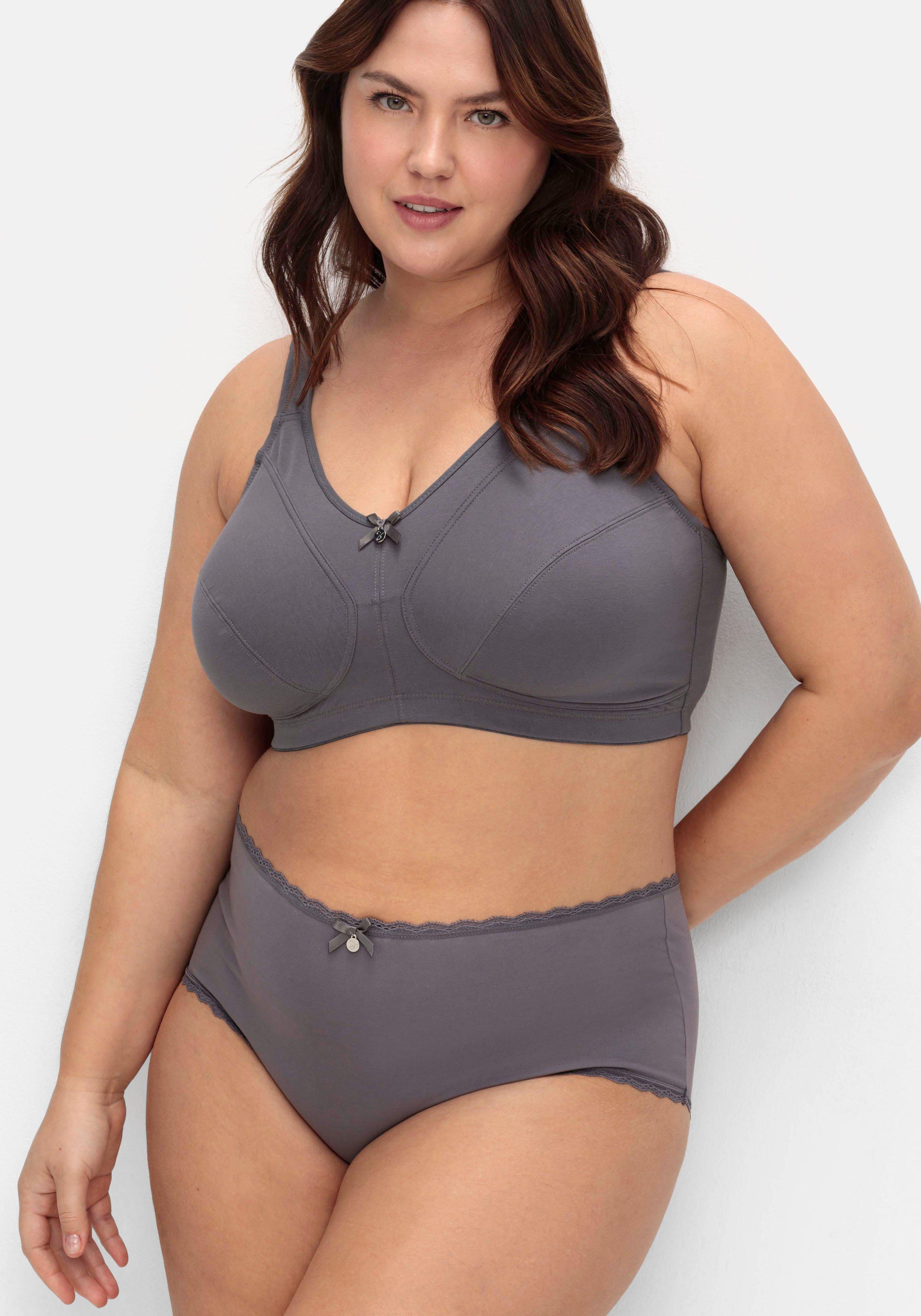 Doppelpack Pantys mit hoher Taille und Spitzendetails