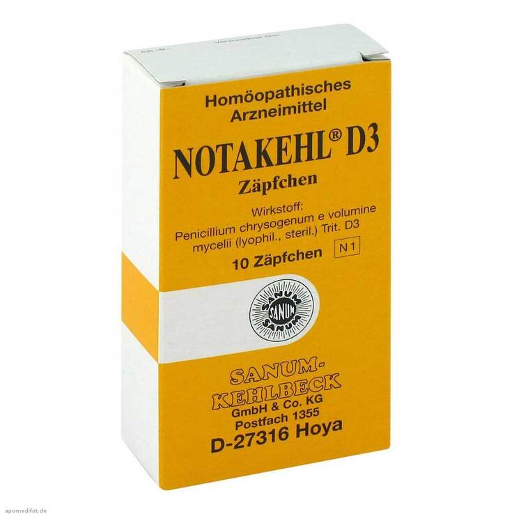 Notakehl D 3 Suppositorien, 10 St