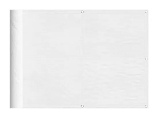 Écran de balcon blanc 75x1000 100% polyester oxford