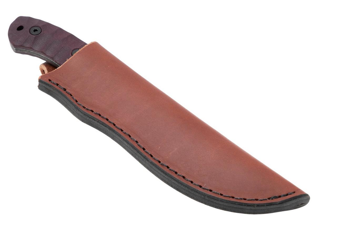 ESEE JG5, ESEE-JG5-LM, 1095 Stone Washed Black Oxide, Burgundy Linen Micarta, outdoormes, James Gibson design