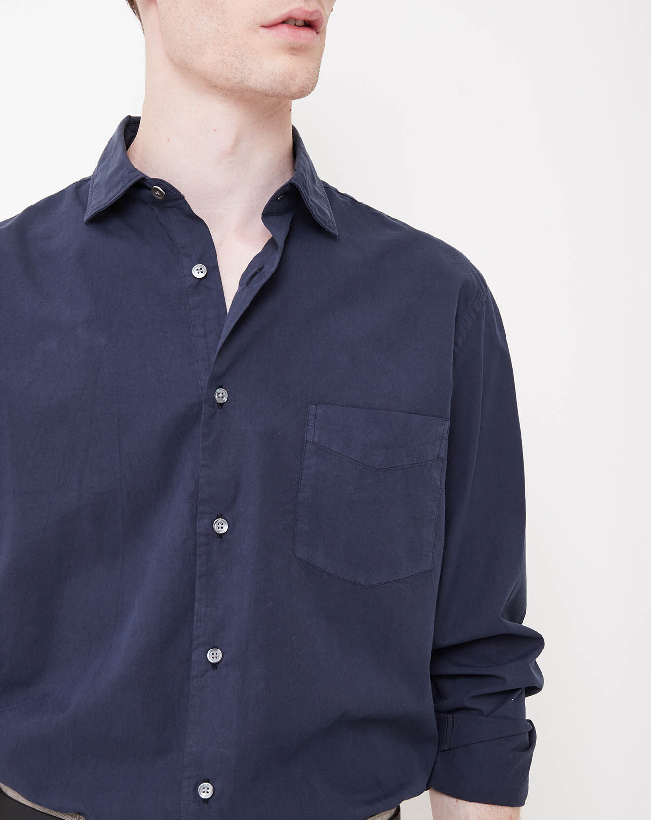 Hartford Chemise Regular Penn Pat bleu marine