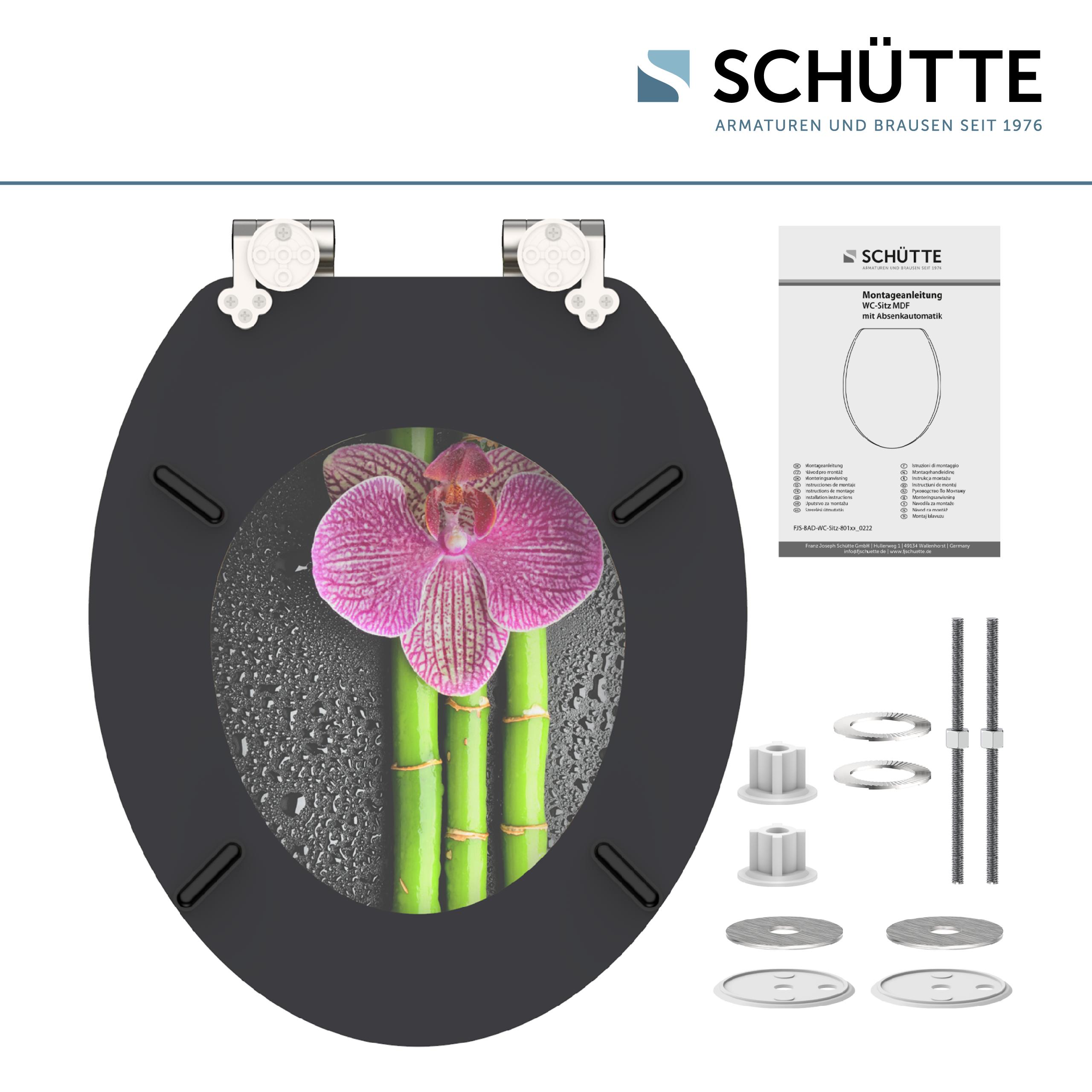 SCHÜTTE WC-Sitz ASIA High Gloss mit MDF Holzkern und Absenkautomatik