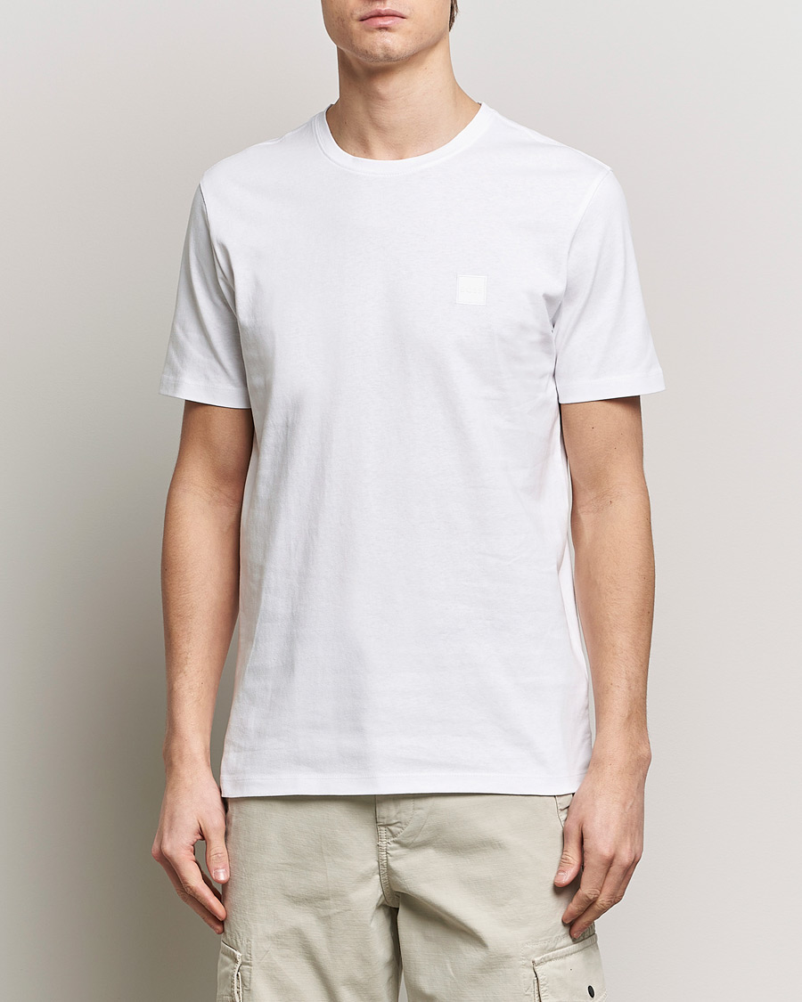 BOSS ORANGE Tales Logo Crew Neck T-Shirt White