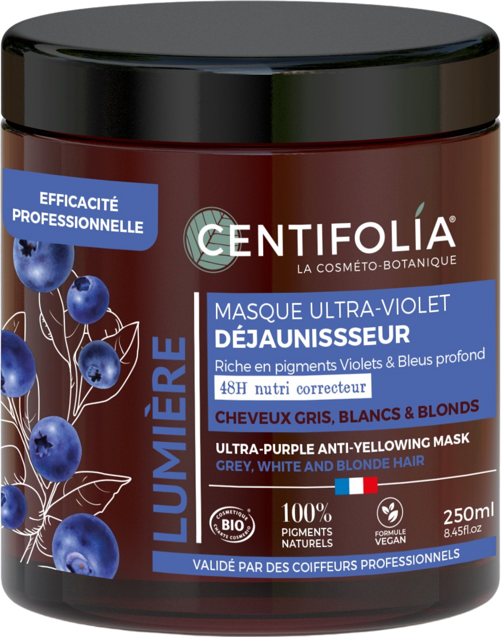 CENTIFOLIA  Ultra-Purple Anti-Yellowing Mask, 250 ml