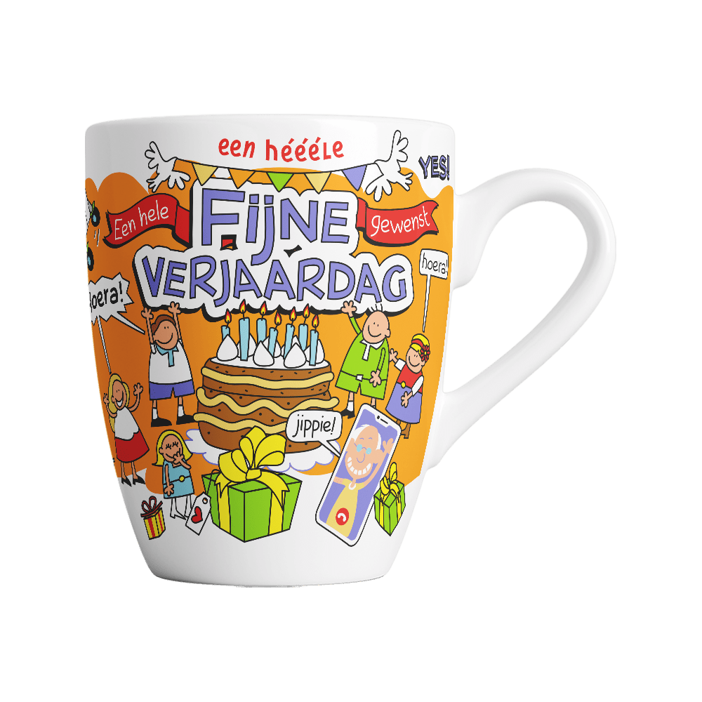 Fijne Verjaardag Mok 12cm