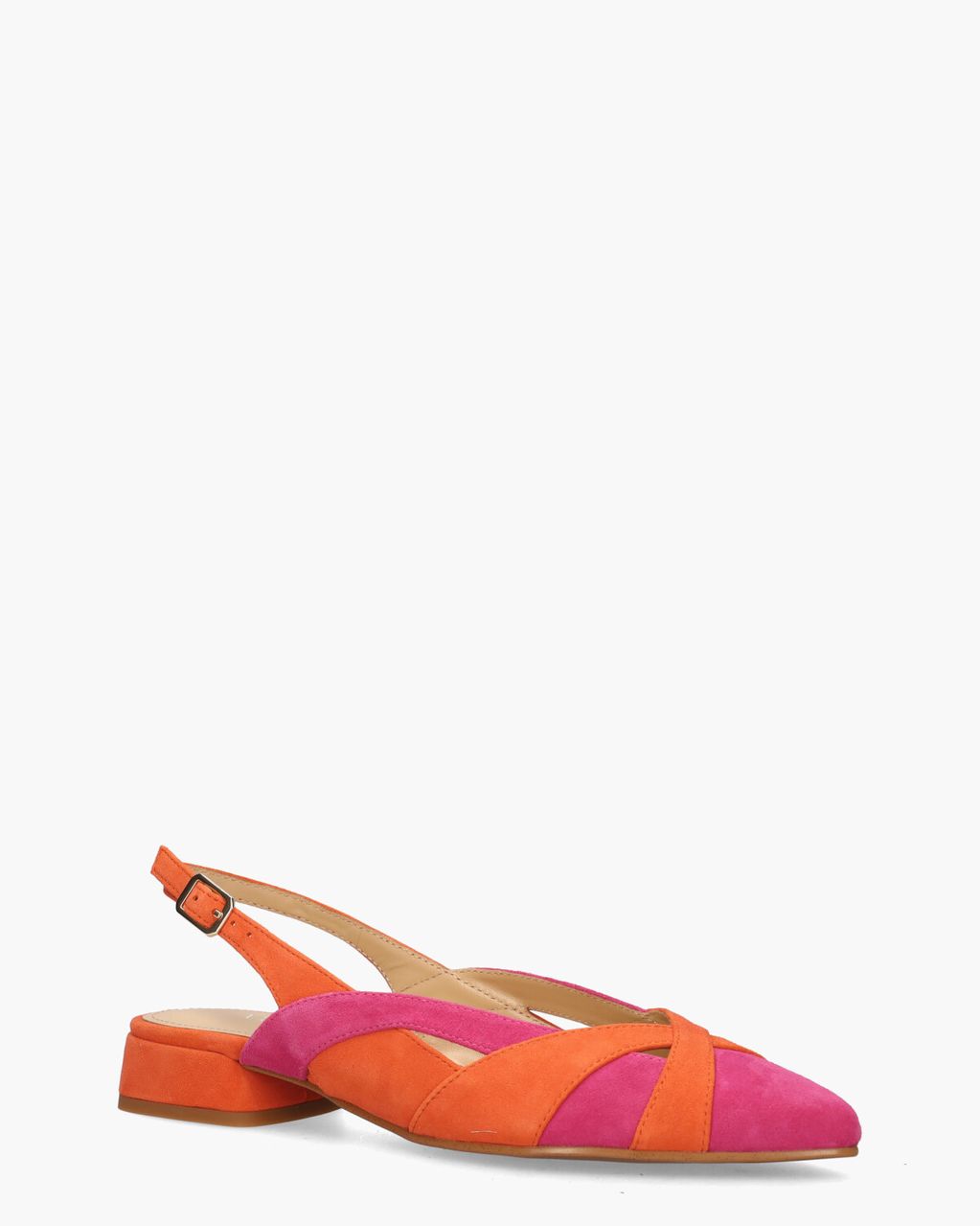 Maripé Anouk-Ma Oranje/Roze Dames Slingbackpumps