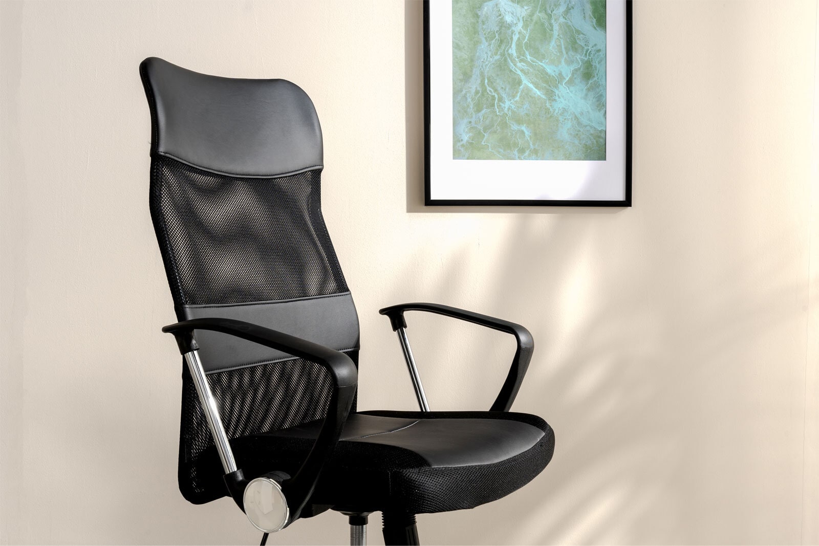 vito Chefsessel PRESTO Lederlook Schwarz