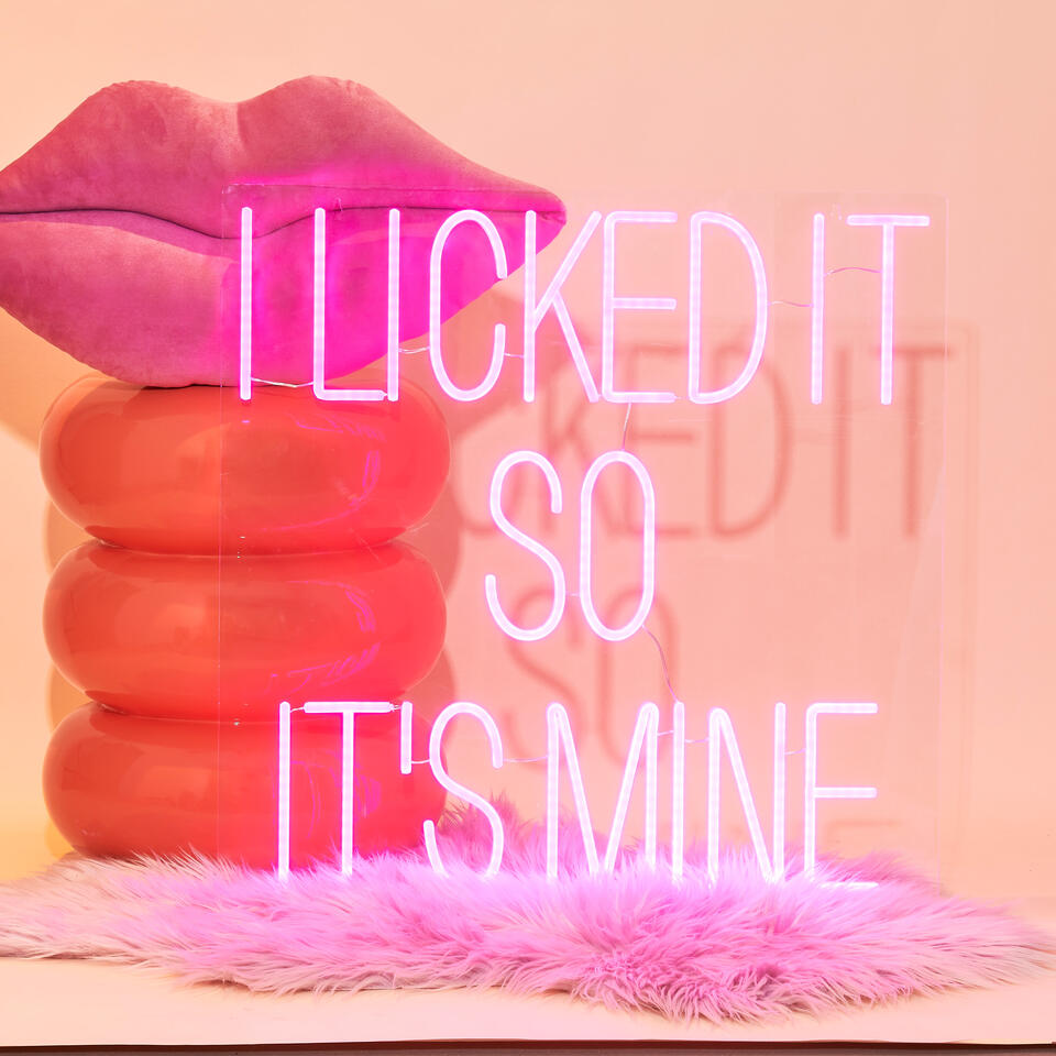 Wandlamp Neon Its Mine Roze