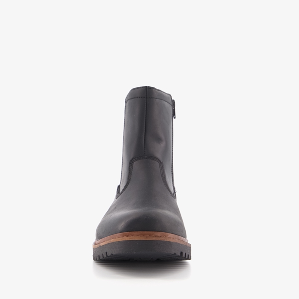 Van Beers gevoerde leren heren boots zwart