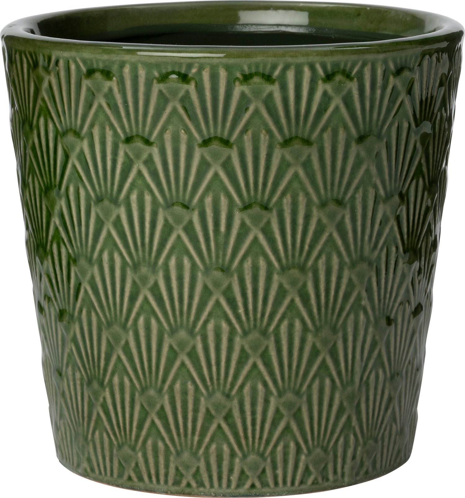 Intratuin bloempot Verano groen D 13,5 H 13 cm