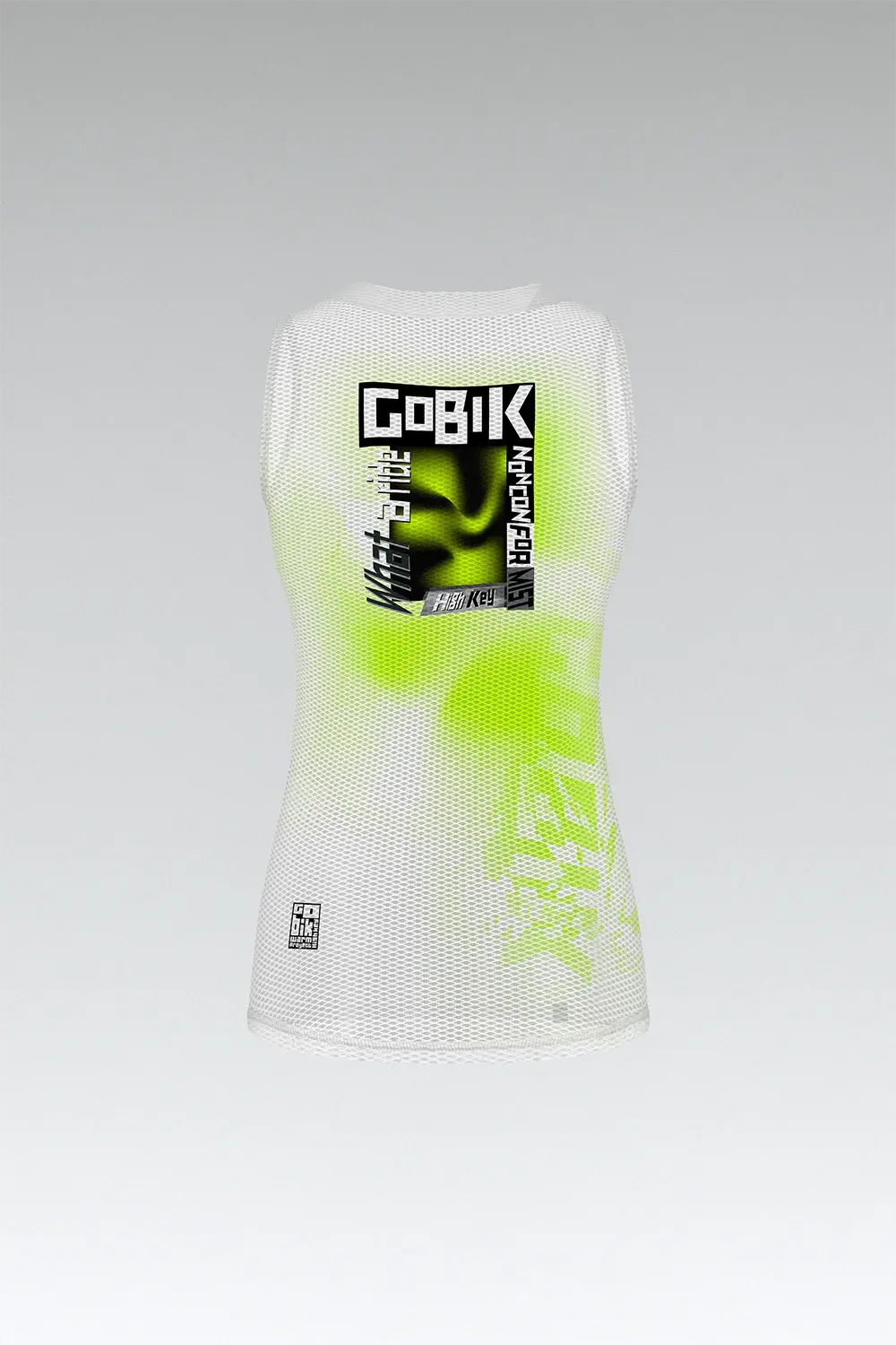 Gobik Second Skin Ondershirt Mouwloos Wit/Groen Dames