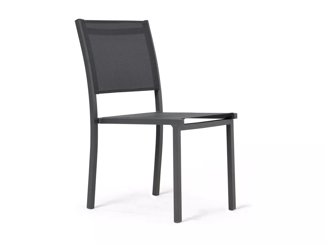 Table extensible aluminium et céramique avec 10 chaises - Tivoli
