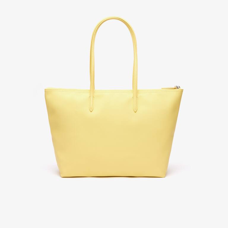 Sac cabas zippé L.12.12 Concept uni Sacs à main & Cabas - Jaune - Lacoste - Femme