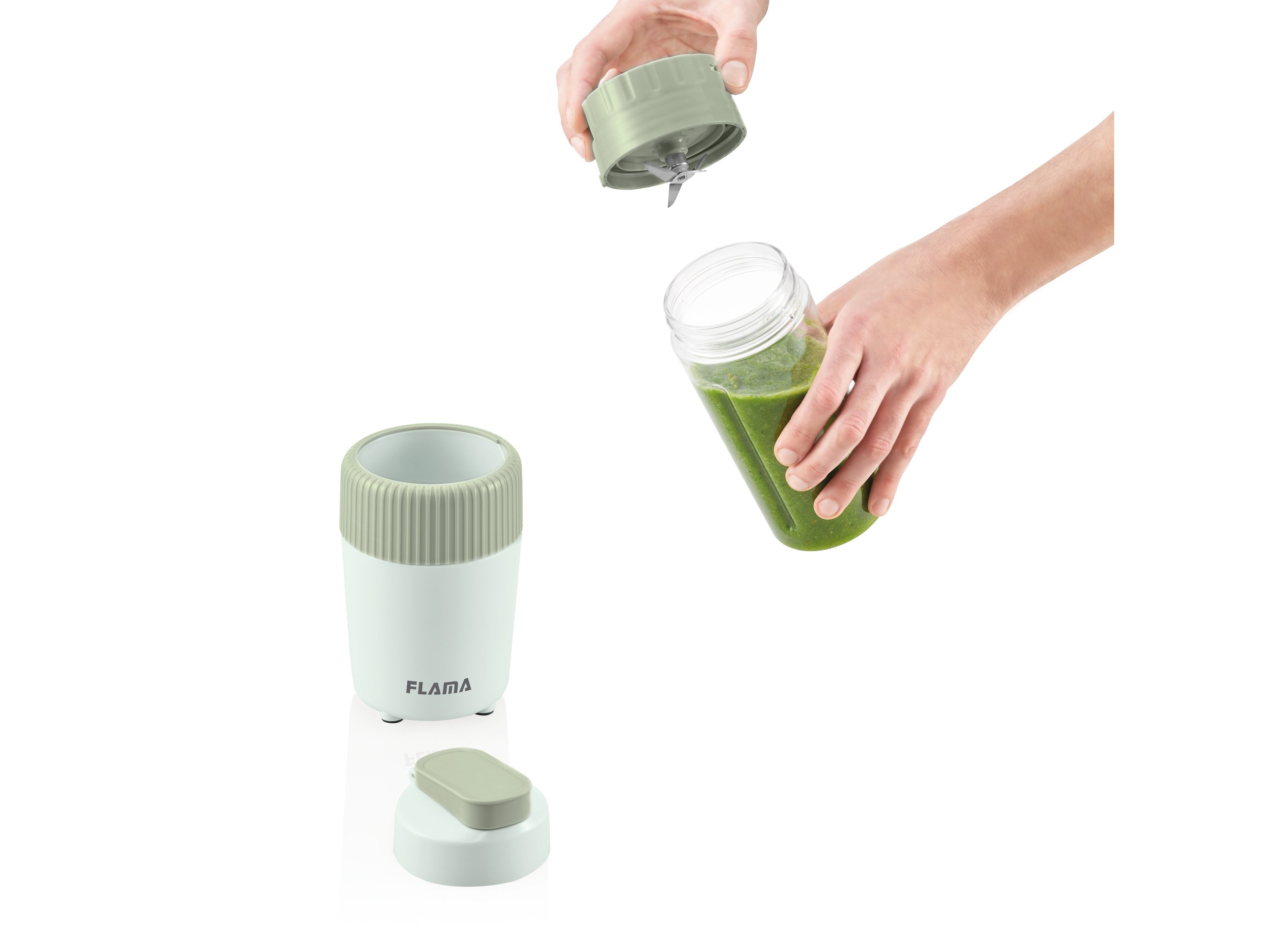 LIQUIDIFICADORA FLAMA 2224FL TO-GO MINT GREEN 300W 0.6 L