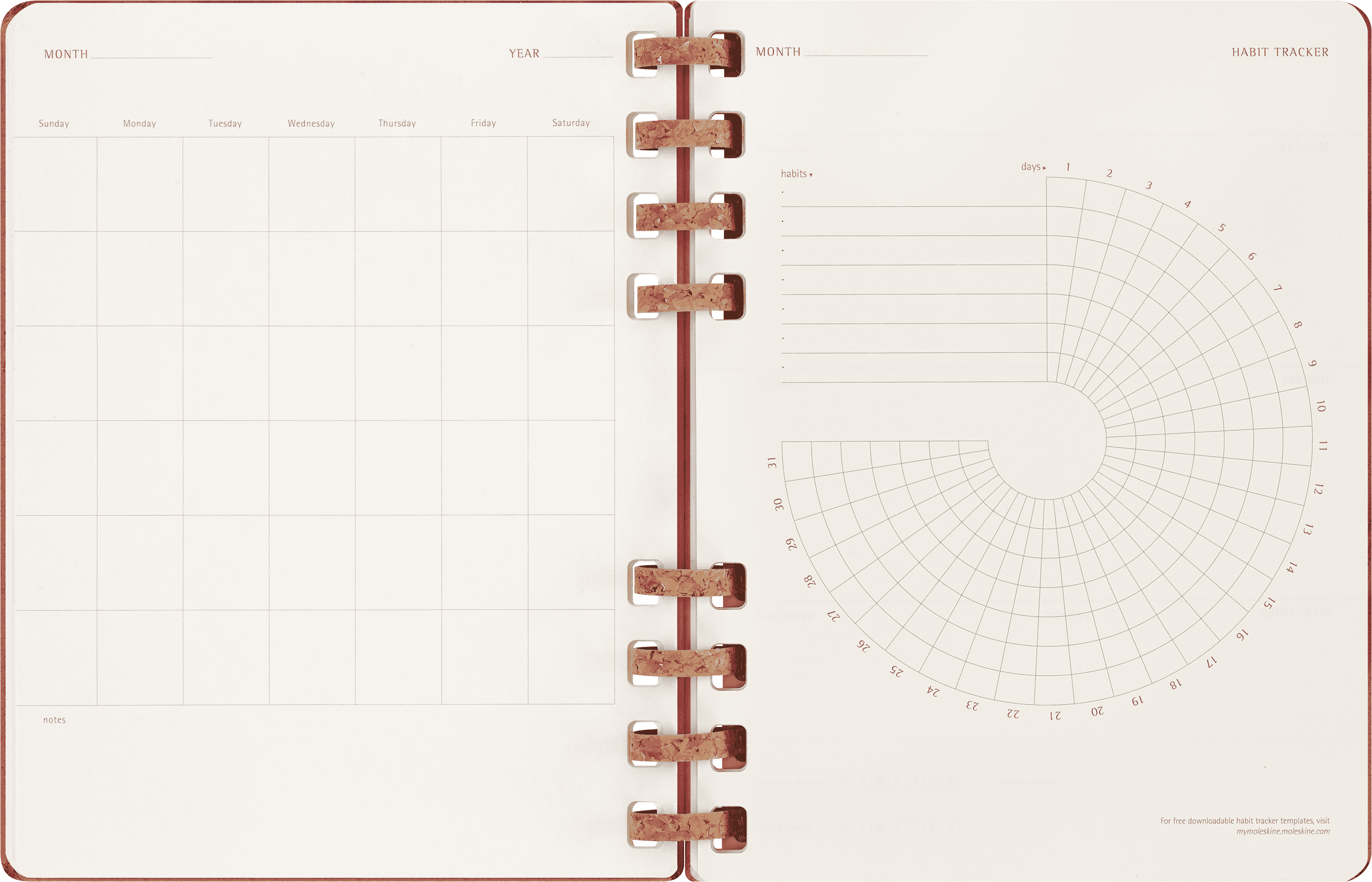 Undated Life Planner XL Weekly and Monthly, Spiral
