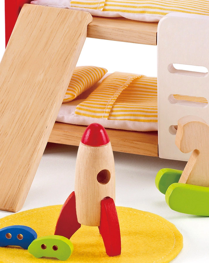 Kinderzimmer 14-teilig aus Holz in bunt