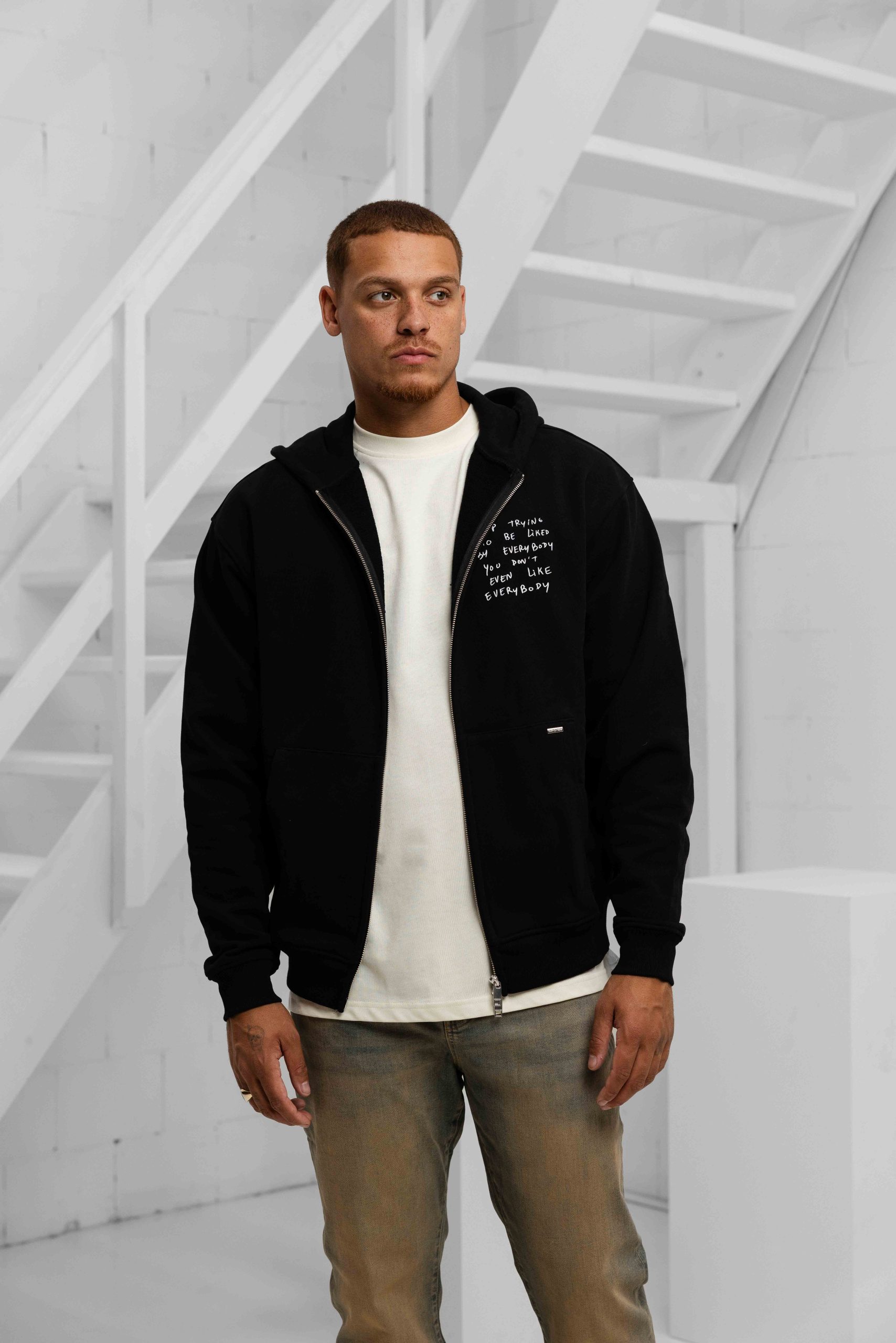 Croyez Liked By Everybody Zip Hoodie Heren Zwart