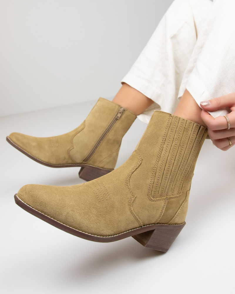 Nelson Tartor Cowboylaarzen  - beige
