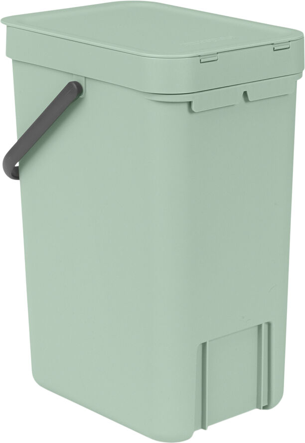 Brabantia Affaldsspand m/låg sort.kon. 12 ltr Jade green