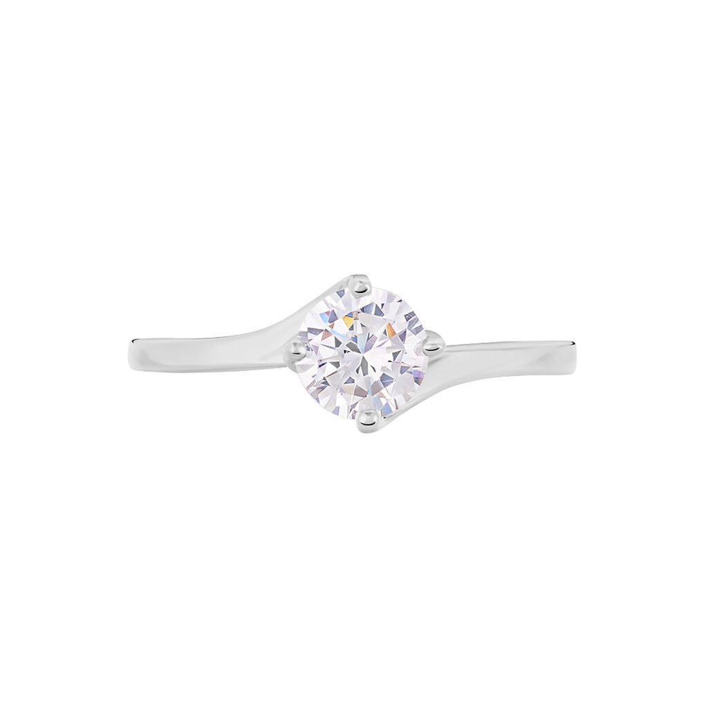 Bague Afsa Argent Blanc Oxyde De Zirconium