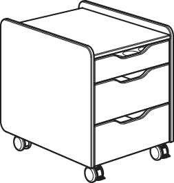 Rollcontainer 3S PAIDI