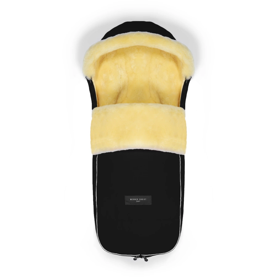 Werner Christ Baby Lammfellfußsack LADIS black