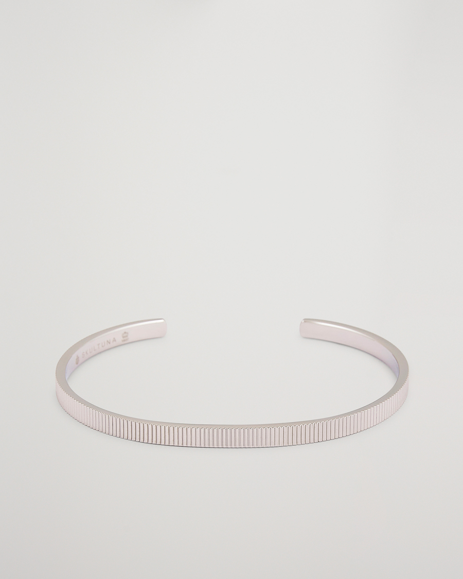 Skultuna Ribbed Cuff Polished Steel