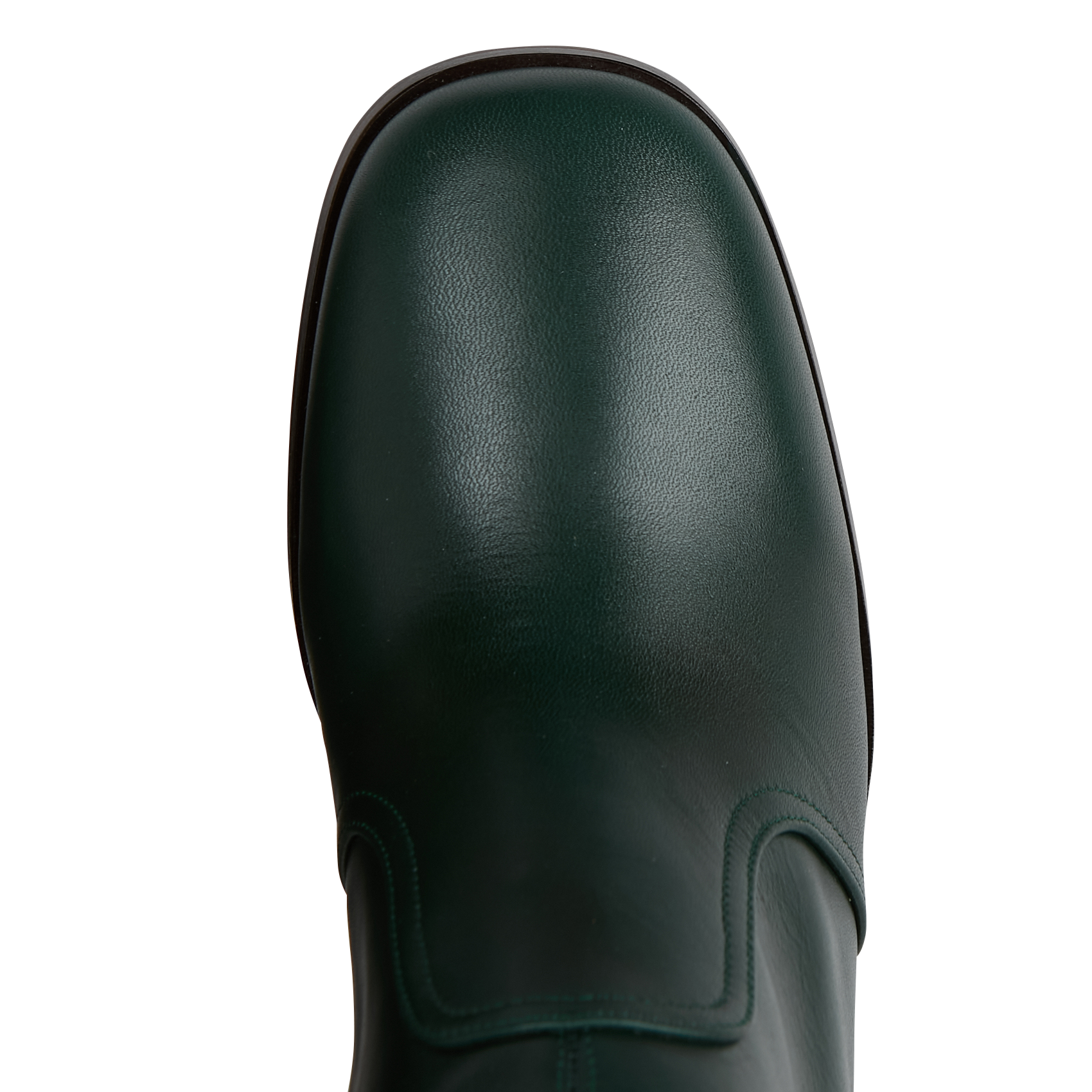SHIA - Bottes à talon en cuir | Kaki