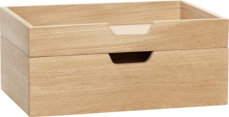Hübsch Note Storage Box Natural set of 2 Natur