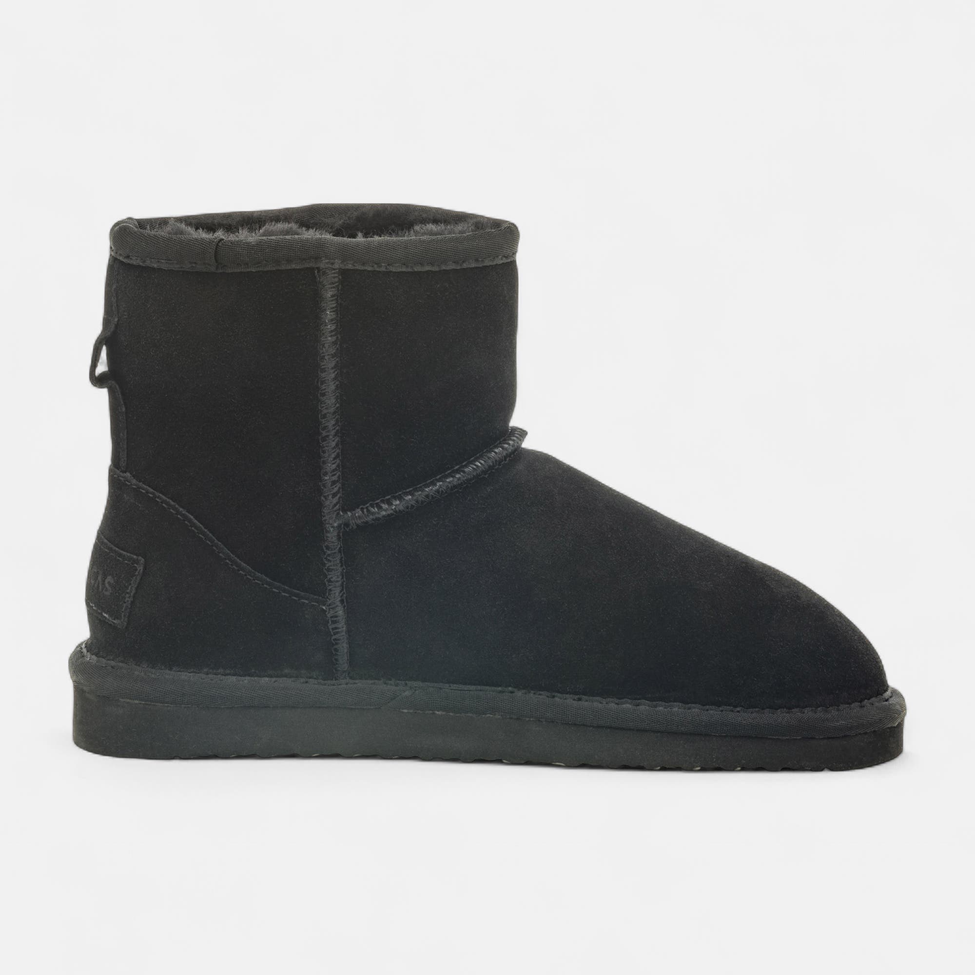 Boots Femme en cuir noir