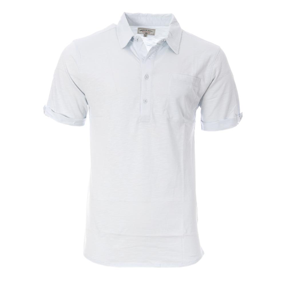 American People Polo Bleu Homme American People Pat