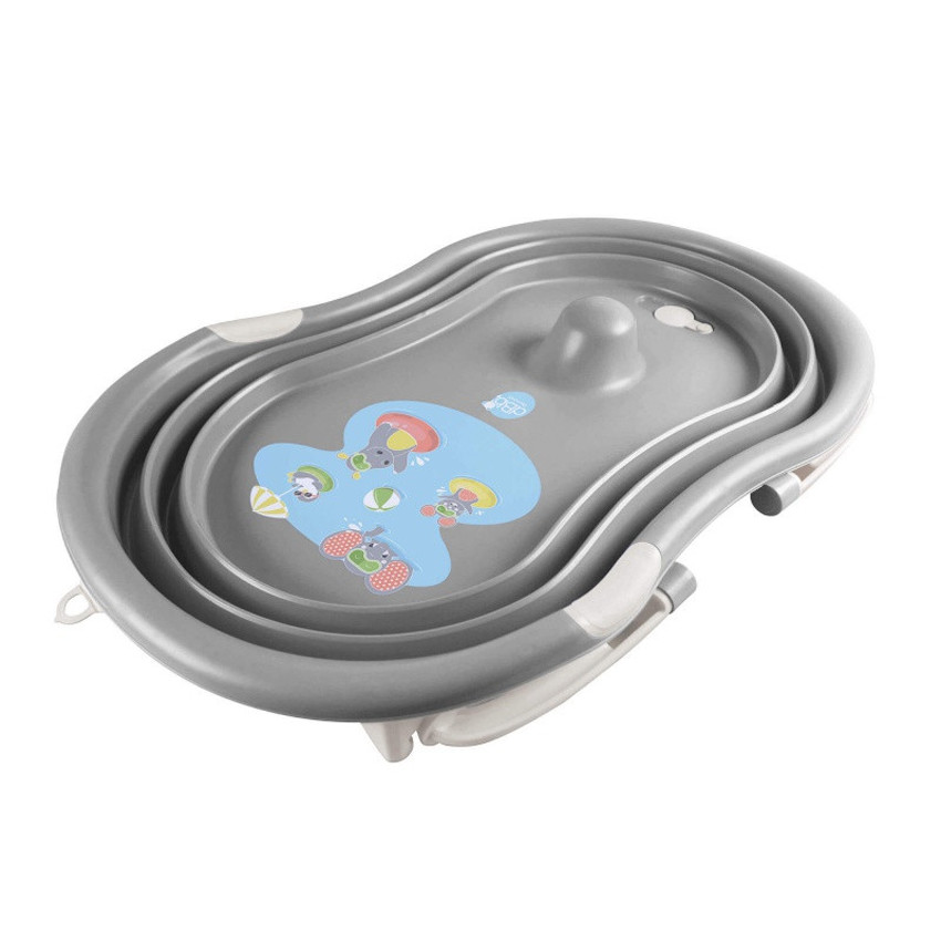 Baignoire pliable en accordéon - Éléphant Gris