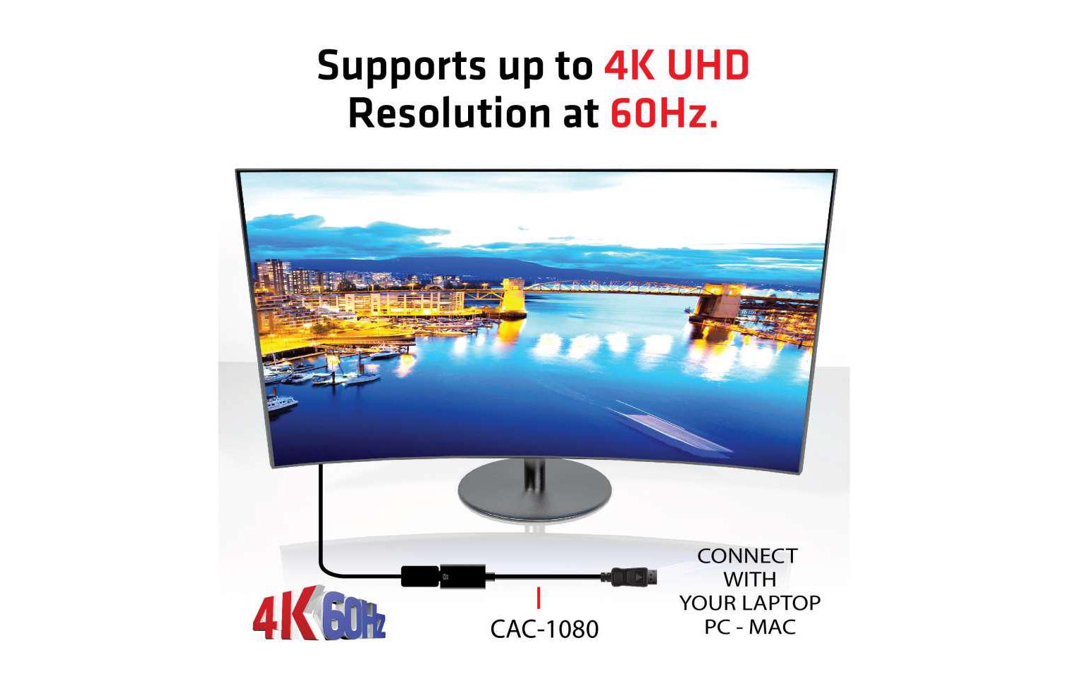 Adapter DP 1.4 - HDMI 2.0 HDR, 4K aktiv