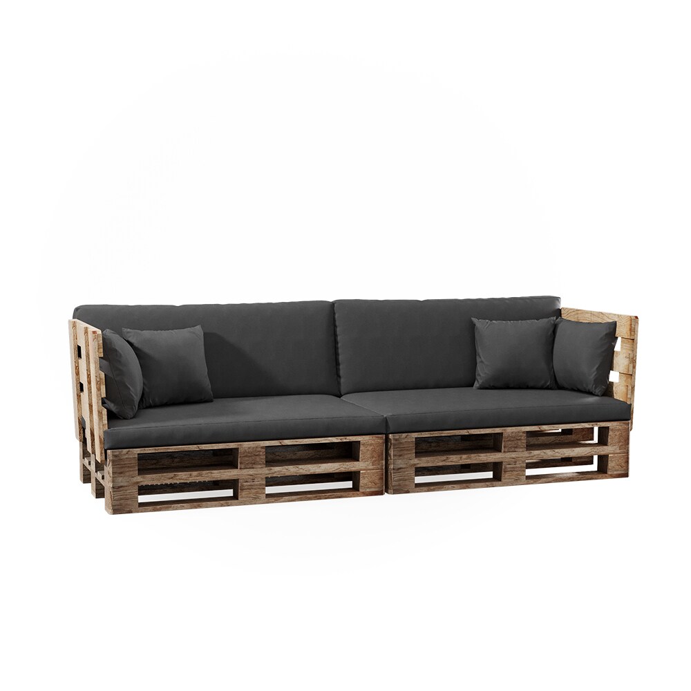 Vicco Loungekissen Palettenkissen Gartenkissen Grau 4er Set Balkonkissen