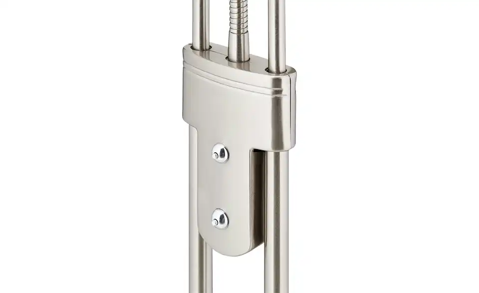 KHG LED Fluter 2-flammig matt, edelstahlfarben, silberfarben