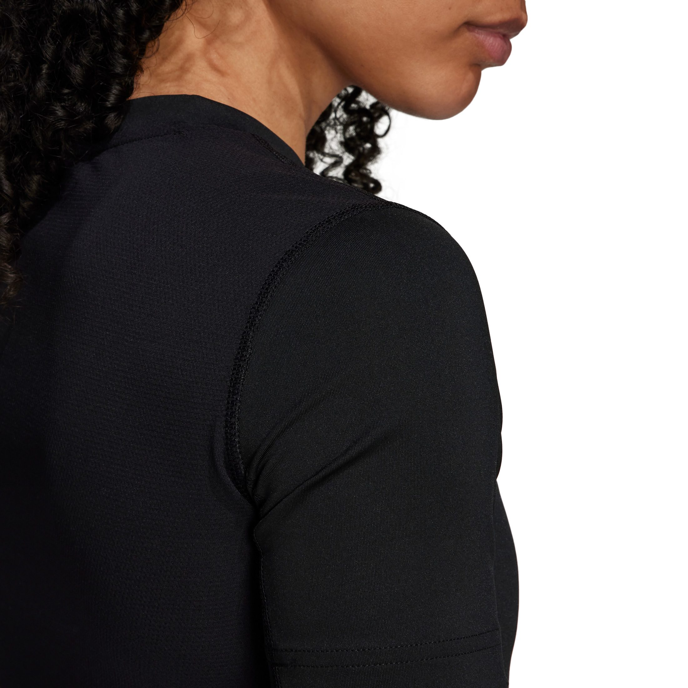 adidas Techfit Training T-Shirt Damen schwarz