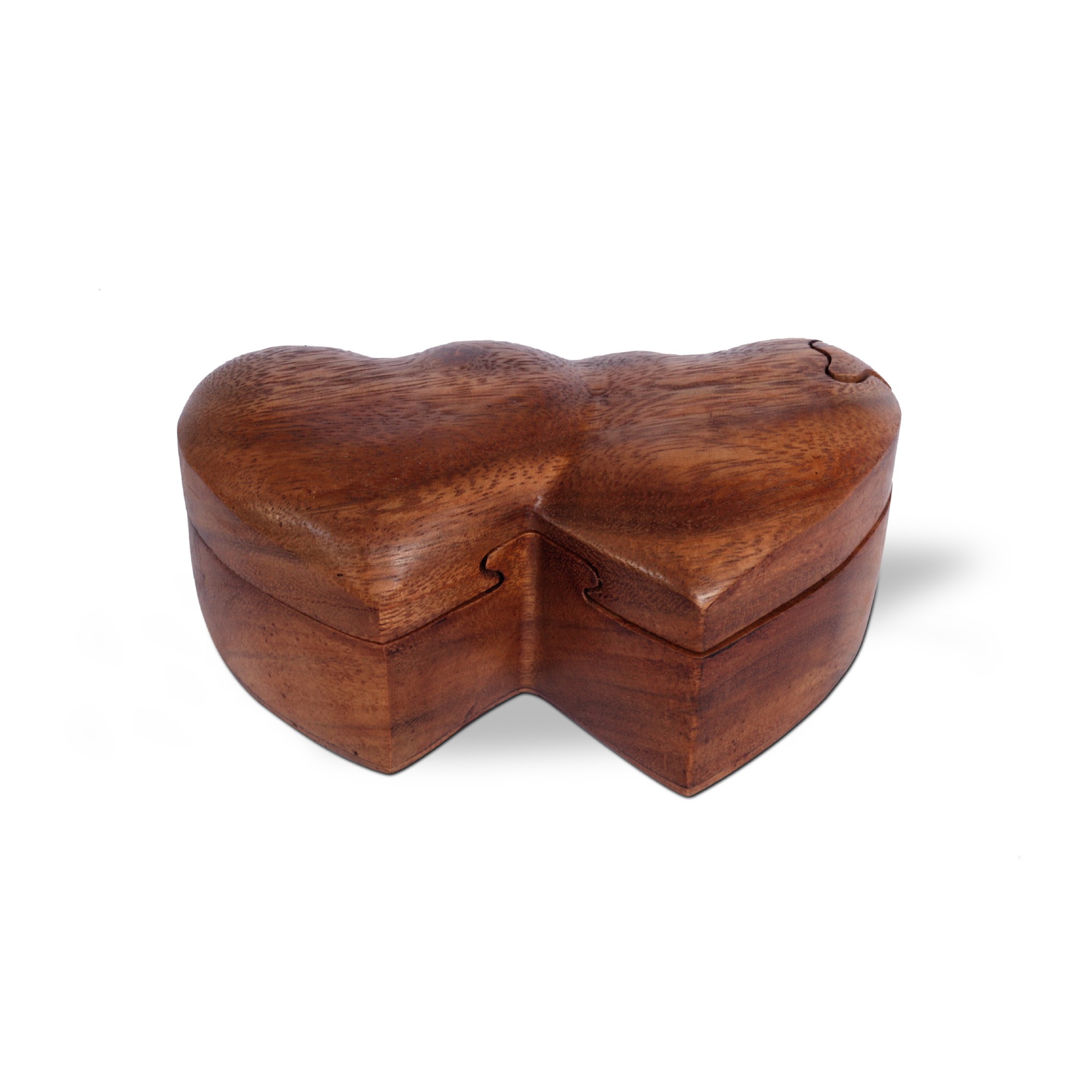 Secret Box '2 Hearts', natur, T 14,5 cm, B 8 cm, H 6,5 cm von fischer's lagerhaus