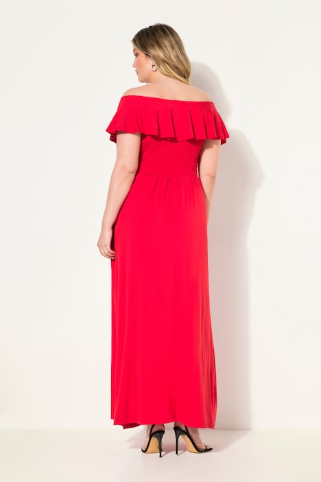 Maxikleid, Carmen-Ausschnitt